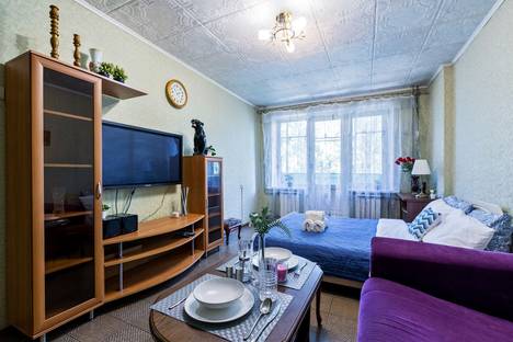 Двухкомнатная квартира в аренду посуточно в Москве по адресу Самаркандский бульвар, 24к2, метро Юго-Восточная