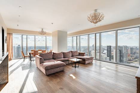 Трёхкомнатная квартира в аренду посуточно в Москве по адресу Центральный административный округ, Пресненский район,-Сити, метро Международная