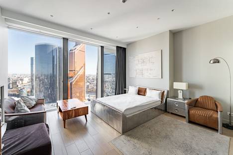 Однокомнатная квартира в аренду посуточно в Москве по адресу жилой комплекс Нева Тауэрс, метро Международная