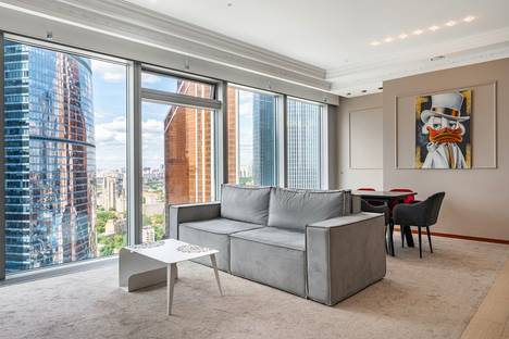 Двухкомнатная квартира в аренду посуточно в Москве по адресу Пресненская наб., 8с1, метро Деловой центр