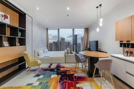 Однокомнатная квартира в аренду посуточно в Москве по адресу 1-й Красногвардейский пр-д, 22с1