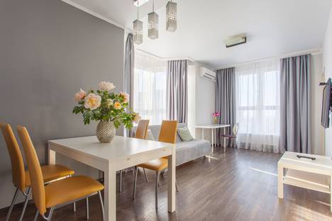 Двухкомнатная квартира в аренду посуточно в Краснодаре по адресу Красная ул., 176лит 1/5 (23 этаж)